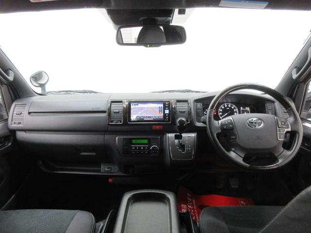 ハイエースバン スーパーＧＬ　ダークプライムＩＩ　モデリスタエアロ　４ＷＤ　トヨタセーフティセンス　純正ナビ　ＴＶ　ブルートゥース　バックカメラ　ＥＴＣ　１００Ｖ電源　リアクーラー　リアヒーター　純正１５インチアルミホイール　ＬＥＤヘッドライト（10枚目）