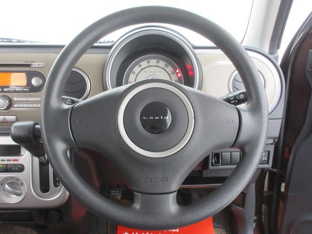 アルトラパン X 純正14インチアルミホイール プッシュスタート エアコン シートリフター 電動格納ミラー レベライザー 左右エアバック セキュリティアラーム ドアバイザー(11枚目)