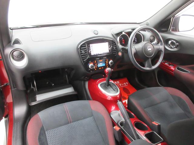 ジューク 15RX Vセレクション パーソナライゼーション エマージェンシーブレーキ レッドインテリア 純正ナビ バックカメラ 純正ドライブレコーダー ETC フルセグTV ブルートゥース USB端子 AUX端子 車線逸脱警報 横滑り防止装置 プッシュスタート(27枚目)