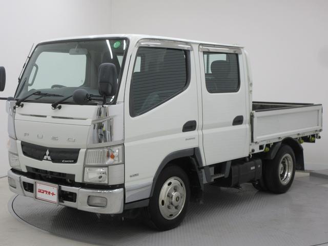キャンター Ｗキャブ　Ｗキャブ　４ＷＤ　オートマ車　最大積載量１．４５ｔ　荷台長さ２１２５ｍｍ・幅１６１０ｍｍ・高さ３８０ｍｍ　ＥＴＣ　リアヒーター　三方開　メッキバンパー　フォグ　車幅灯　前席パワーウィンドウ（7枚目）