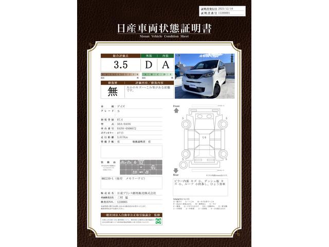 車両状態評価書