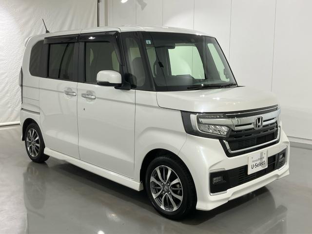 Ｎ－ＢＯＸカスタム Ｌ　ワンオーナー　Ｉストップ　片側電動両側スライドドア　キーレスエントリー　ＳＲＳ　Ｂカメ　ナビ＆ＴＶ　ＤＶＤ再生　メンテナンスノート　前席シートヒーター　地デジフルセグ　横滑り防止機能　スマキー　ＥＴＣ（3枚目）