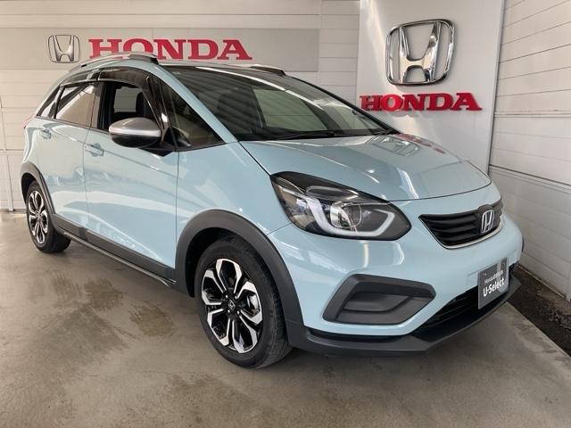 フィット e:HEVクロスター ワンオーナー 前後純正ドラレコ装着車 衝突回避システム 禁煙 1オーナー フルオートエアコン 整備記録簿 前後センサー LEDランプ エアバッグ サイドエアバック 地デジ オートクルーズコントロール(10枚目)