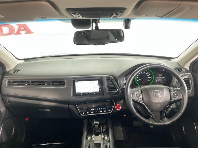 ヴェゼル ハイブリッドX・ホンダセンシング ワンオーナー 前後純正ドラレコ装着車 禁煙 1オナ 地デジ Aクルーズ Bモニ スマキー オートエアコン VSA LEDヘッドライト ETC車載器 カーテンエアバッグ ドライブレコーダー装着車 ABS(13枚目)