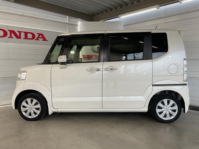 Ｎ－ＢＯＸ Ｇ・Ｌパッケージ　ワンオーナー　片側電動スライドドア　Ｉ－ＳＴＯＰ　メンテナンスノート　禁煙　１オ－ナ－　両側スライドドア　カラーバックモニター　全席ＰＷ　イモビライザー　ナビテレビ　サイドエアバック　地ＴＶ　ＡＡＣ（5枚目）