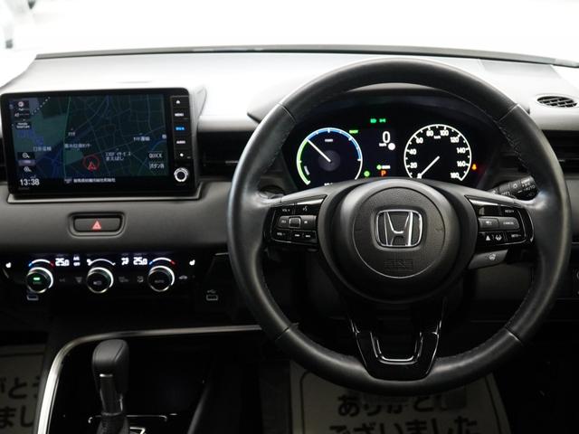 ヴェゼル ｅ：ＨＥＶＺ　ワンオーナー９インチコネクトナビ前後ドラレコシートヒーターステアリングヒーターパワーバックドアブラインドスポットインフォメーション渋滞追従機能付きＡＣＣレーンキープアシスト　盗難防止装置　１オーナー（14枚目）