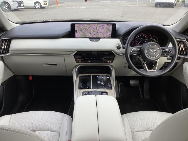 CX-60 XDハイブリッド エクスクルーシブ モダン 4WD マツダコネクトナビ ETC 前後ドラレコ 360°モニター BOSEサウンド SOSコール 20インチAW 360°ビュー 衝突軽減ブレーキ LEDライト オートハイビーム 追従式クルコン ETC(2枚目)