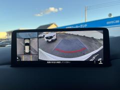 車両の前後左右い備えた計４つのカメラを活用し、車両上方から俯瞰したようなトップビューのほか、フロントビュー・リアビュー・左右サイドビューの映像をセンターディスプレイに表示し安全確認をサポート 6