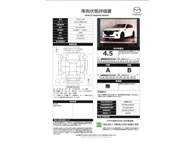 車両状態評価書