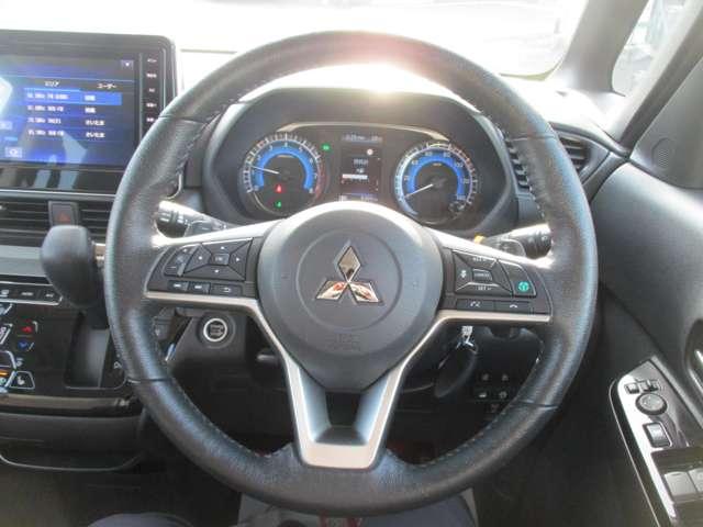 デリカミニ Ｔ　プレミアム　試乗車ＵＰ　衝突軽減装置　ターボエンジン　禁煙　記録簿付　寒冷地　パワステ　フルタイム４ＷＤ　エアバッグ　ＥＳＣ　クルコン　インテリキー　キーフリー　アルミホイール　ナビ　シートヒータ　セキュリティ（6枚目）