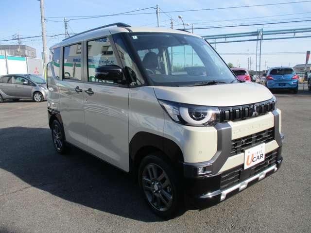 デリカミニ T プレミアム 試乗車UP 衝突軽減装置 ターボエンジン 記録簿付 寒冷地 パワステ フルタイム4WD エアバッグ ESC サイドカメラ クルコン インテリキー キーフリー アルミホイール ナビ シートヒータ ABS(7枚目)