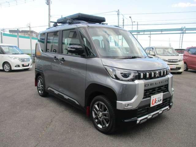 デリカミニ Ｔ　プレミアム　試乗車ＵＰ　衝突軽減装置　ターボエンジン　禁煙　記録簿付　寒冷地　パワステ　フルタイム４ＷＤ　エアバッグ　ＥＳＣ　クルコン　インテリキー　キーフリー　アルミホイール　ナビ　シートヒータ　セキュリティ（7枚目）