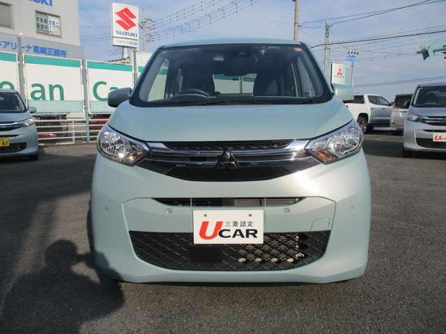 ｅＫワゴン Ｍ　レンタカーＵＰ　ＥＴＣ　禁煙　踏み間違い防止アシスト　イモビライザー　ＥＴＣ　パワーウィンドウ　Ｐセンサー　ナビ　マニュアルエアコン　キーレスエントリー　前席シートヒーター　ＡＳＣ　エアバック　ＡＢＳ（7枚目）