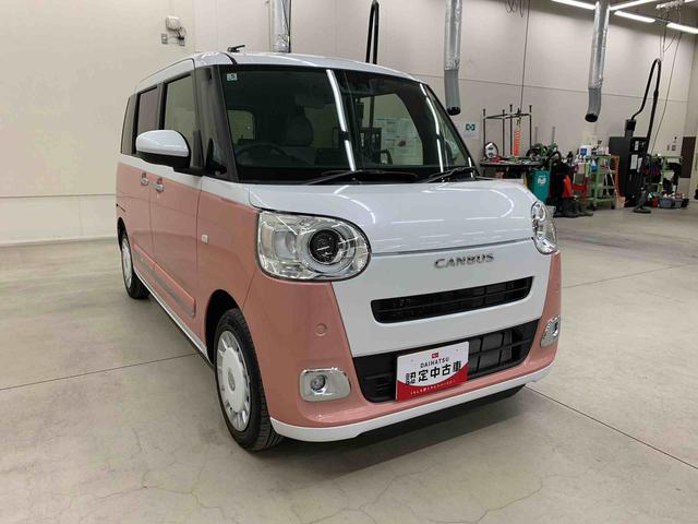 ムーヴキャンバス ストライプスＧ　２ＷＤ　両側電動スライドドア・ナビ・ドラレコ・ＬＥＤヘッドライト・バックカメラ・シートヒーター・スマートアシスト・アイドリングストップ・プッシュボタンスタート・オートライト・オートマチックハイビーム（9枚目）