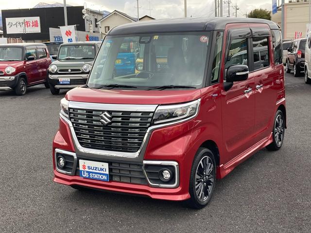 スペーシアカスタム カスタム　ＨＹＢＲＩＤ　ＸＳ　スズキ新緑大商談会！　歩行者傷害軽減ボディー　運転席・助手席ＳＲＳエアバッグ　ＥＳＰ　４輪ＡＢＳ　リヤドアチャイルドプルーフ　エアコン　パワーステアリング　電波式キーレスエントリー　セキュリティアラームシステム（7枚目）