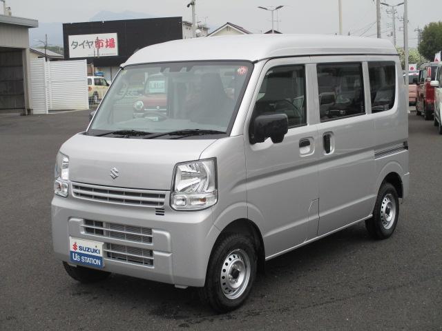 エブリイ ＰＡリミテッド　５型　金牛宮祭　歩行者傷害軽減ボディー　運転席・助手席ＳＲＳエアバッグ　ＥＳＰ　４輪ＡＢＳ　エアコン　パワーステアリング　運転席シートベルト警告灯　半ドア警告灯　ライト消し忘れ警告ブザー　燃料残量警告灯（7枚目）