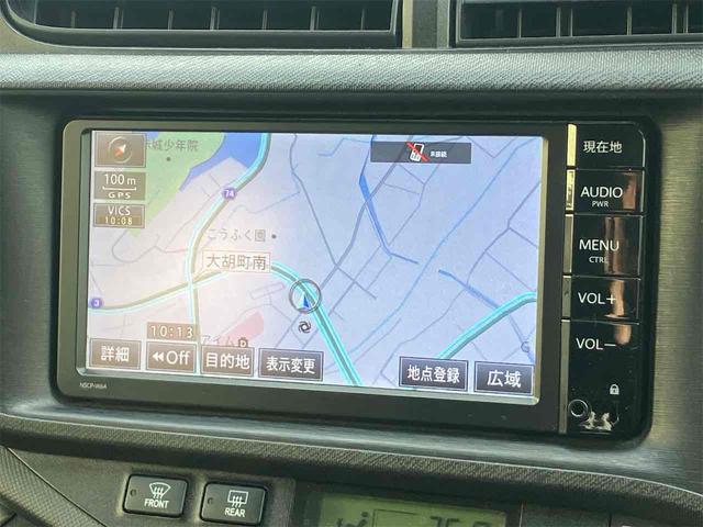 アクア S ドライブレコーダー ETC バックカメラ ナビ TV オートライト スマートキー 電動格納ミラー CVT 衝突安全ボディ ABS ESC CD ミュージックプレイヤー接続可 Bluetooth(4枚目)