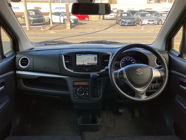 ワゴンR FXリミテッド ETC バックカメラ ナビ TV 衝突被害軽減システム スマートキー アイドリングストップ 電動格納ミラー シートヒーター ベンチシート CVT 盗難防止システム ABS ESC CD USB(2枚目)