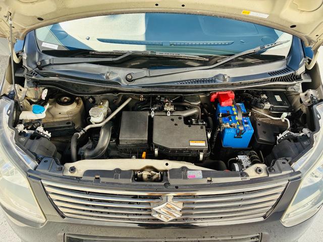 ワゴンR 20周年記念車 【保証付き】【修復歴無し】カーナビ テレビ スマートキー プッシュスタート 被害軽減ブレーキ セキュリティ シートヒーター 横滑り防止機能 フルオートエアコン ABS ベンチシート フルフラット(62枚目)