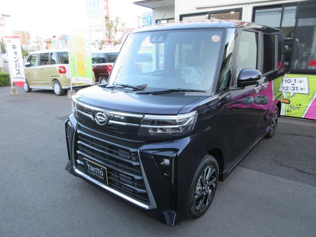 タント カスタムXリミテッド ナビ・フルセグ・バックカメラ・ステアリングスイッチ・シートヒーター・ETC車載器・届出済未使用車(2枚目)