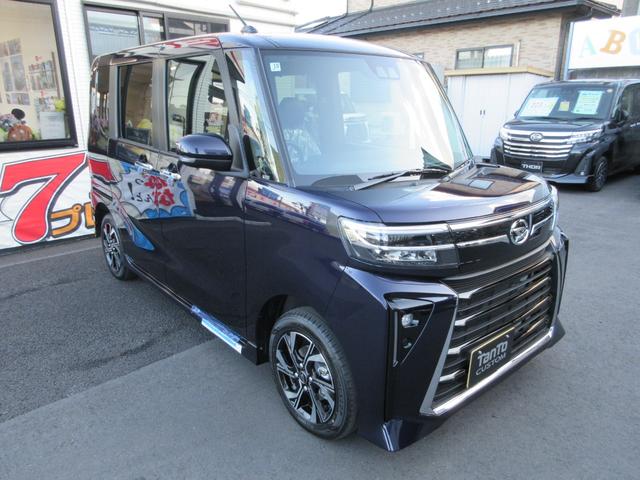 タント カスタムXリミテッド ナビ・フルセグ・バックカメラ・ステアリングスイッチ・シートヒーター・ETC車載器・届出済未使用車(3枚目)
