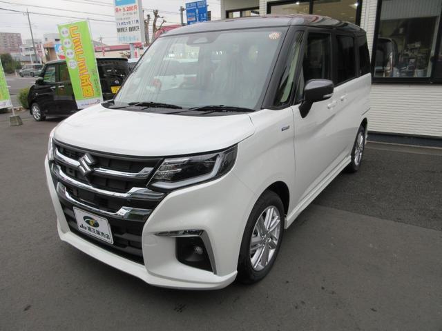 ソリオ ハイブリッドＭＺ　登録済未使用車・メモリーナビ・フルセグ・バックカメラ・ステアリングスイッチ・シートヒーター（3枚目）