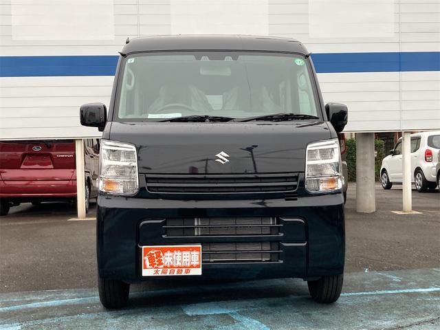 エブリイ ＰＣ　ＣＶＴ　衝突被害軽減システム　クリアランスソナー　レーンアシスト　両側スライドドア　キーレスエントリー　アイドリングストップ　電動格納ミラー　シートヒーター　オートライト　ＬＥＤヘッドランプ（2枚目）