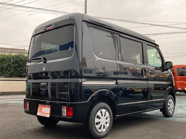 エブリイ ＰＣ　ＣＶＴ　衝突被害軽減システム　クリアランスソナー　レーンアシスト　両側スライドドア　キーレスエントリー　アイドリングストップ　電動格納ミラー　シートヒーター　オートライト　ＬＥＤヘッドランプ（5枚目）