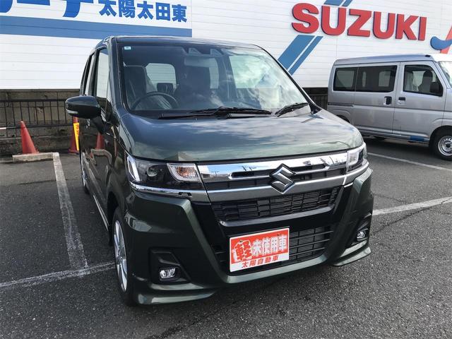 ワゴンＲカスタムＺ ハイブリッドＺＸ　届出済未使用車　クリアランスソナー　オートクルーズコントロール　レーンアシスト　衝突被害軽減システム　オートライト　ＬＥＤヘッドランプ　スマートキー　アイドリングストップ　電動格納ミラー（6枚目）