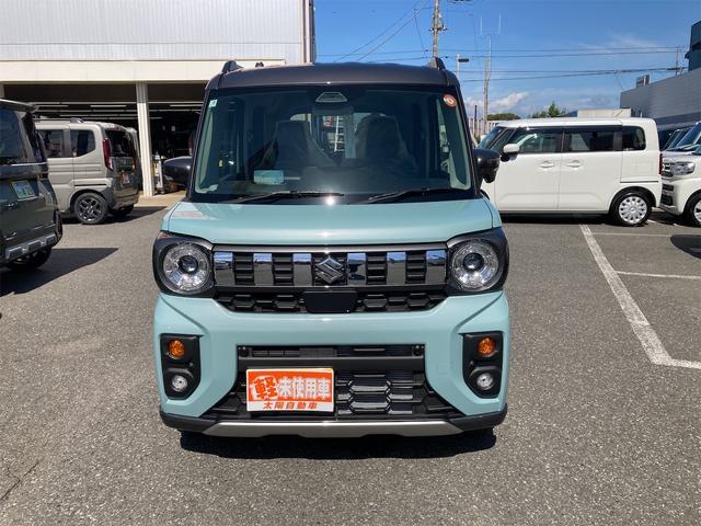 スペーシアギア 　両側電動スライドドア　クリアランスソナー　オートクルーズコントロール　レーンアシスト　オートライト　スマートキー　アイドリングストップ　電動格納ミラー　シートヒーター　ベンチシート　ＣＶＴ　ＡＢＳ（12枚目）