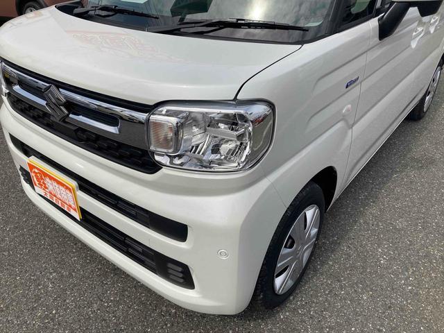 スペーシア ハイブリッドX 両側電動スライドドア クリアランスソナー 衝突被害軽減システム オートライト LEDヘッドランプ スマートキー アイドリングストップ 電動格納ミラー シートヒーター ベンチシート CVT(51枚目)