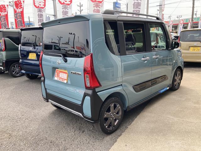 タント ファンクロスターボ　バックカメラ　両側電動スライドドア　クリアランスソナー　衝突被害軽減システム　オートライト　スマートキー　アイドリングストップ　電動格納ミラー　シートヒーター　ＣＶＴ　盗難防止システム　ＥＳＣ（15枚目）