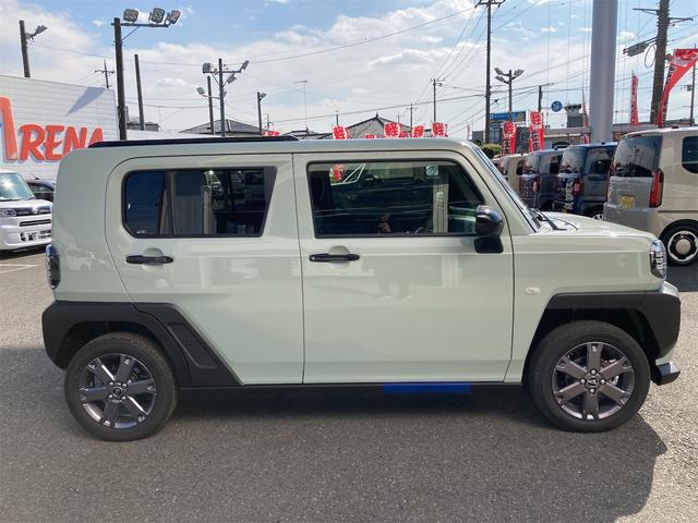 タフト Ｇ　ダーククロムベンチャー　クリアランスソナー　オートクルーズコントロール　衝突被害軽減システム　オートライト　スマートキー　アイドリングストップ　電動格納ミラー　シートヒーター　ＣＶＴ　ＥＳＣ　アルミホイール　エアコン（14枚目）