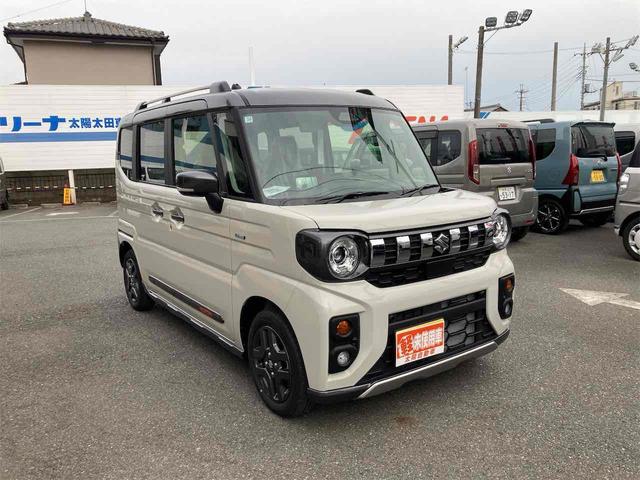 スペーシアギア ハイブリッドＸＺ　両側電動スライドドア　レーンアシスト　オートライト　スマートキー　アイドリングストップ　電動格納ミラー　シートヒーター　ＣＶＴ　ＥＳＣ　オットマン　ルーフレール　アルミホイール　エアコン（12枚目）