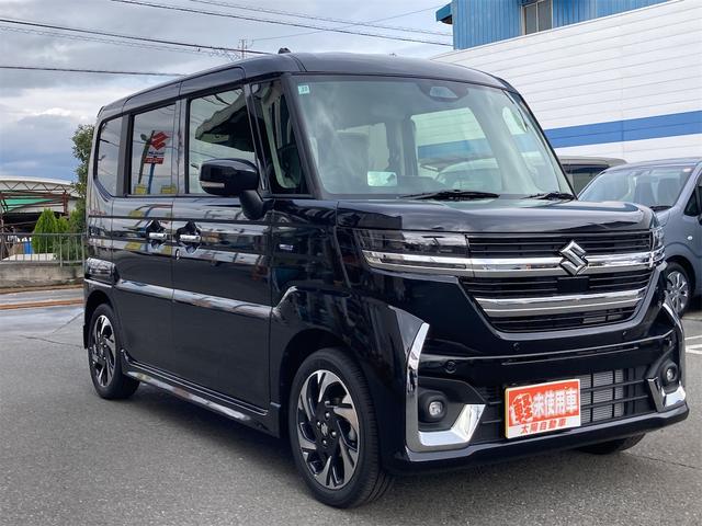 スペーシアカスタム ハイブリッドＸＳ　両側電動スライドドア　クリアランスソナー　オートクルーズコントロール　レーンアシスト　衝突被害軽減システム　オートライト　ＬＥＤヘッドランプ　スマートキー　アイドリングストップ　電動格納ミラー（13枚目）