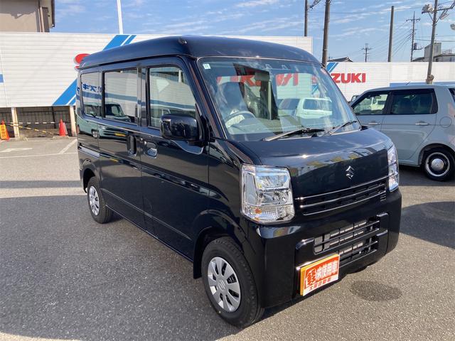 エブリイ ＰＣ　ＣＶＴ　衝突被害軽減システム　クリアランスソナー　レーンアシスト　両側スライドドア　アイドリングストップ　電動格納ミラー　シートヒーター　オートライト　ＥＳＣ　エアコン　パワーステアリング（13枚目）