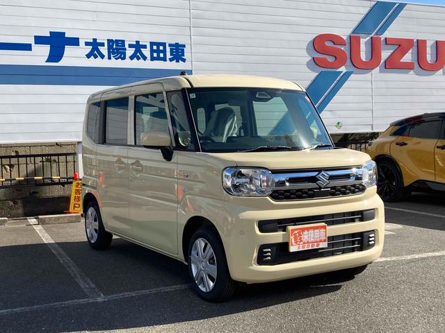 スペーシア ハイブリッドG 両側スライドドア クリアランスソナー レーンアシスト 衝突被害軽減システム オートライト LEDヘッドランプ スマートキー アイドリングストップ 電動格納ミラー ベンチシート CVT 盗難防止システム(13枚目)