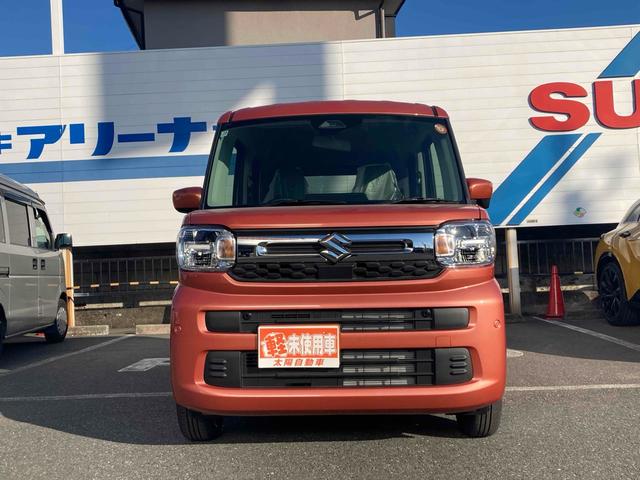 スペーシア ハイブリッドG 両側スライドドア クリアランスソナー レーンアシスト 衝突被害軽減システム オートライト LEDヘッドランプ スマートキー アイドリングストップ 電動格納ミラー シートヒーター ベンチシート CVT(12枚目)