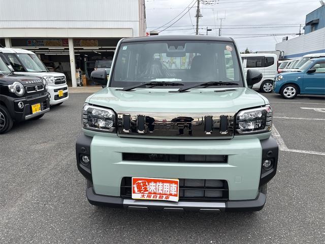 タフト G ダーククロムベンチャー バックカメラ クリアランスソナー オートクルーズコントロール 衝突被害軽減システム オートライト スマートキー アイドリングストップ 電動格納ミラー シートヒーター CVT ESC アルミホイール(12枚目)