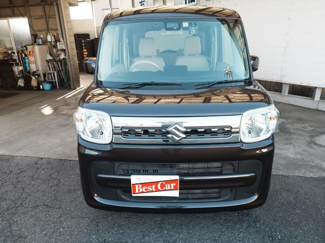 スペーシア ハイブリッドＸ　左右パワースライド　ＫＥＮＷＯＯＤ製ナビ　バックカメラ　シートヒータ　電動格納式ドアミラー　ＢＴ接続　フルフラット　キーレスキー　ＥＴＣ　横滑り防止装置　衝突被害軽減システム　衝突安全ボディ（2枚目）
