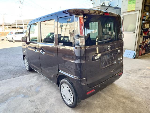 スペーシア ハイブリッドＸ　左右パワースライド　ＫＥＮＷＯＯＤ製ナビ　バックカメラ　シートヒータ　電動格納式ドアミラー　ＢＴ接続　フルフラット　キーレスキー　ＥＴＣ　横滑り防止装置　衝突被害軽減システム　衝突安全ボディ（9枚目）