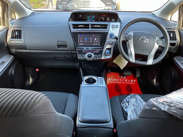 プリウスアルファ S ETC搭載 車両接近通報装置 EVドライブモード パワーモードスイッチ バックカメラ シガーソケット スマートキー 地上デジタル 電動格納ミラー(55枚目)