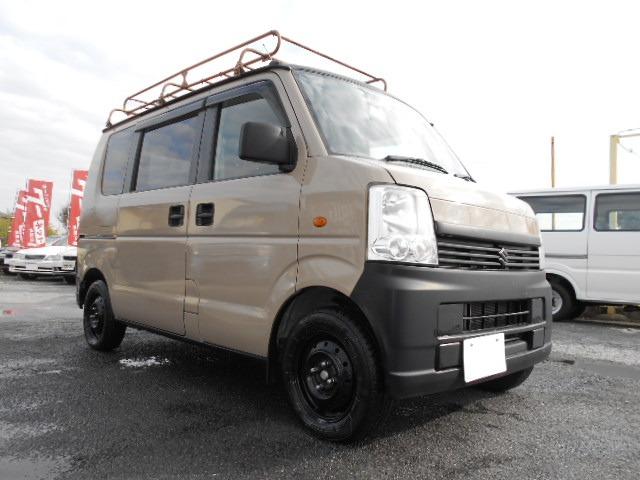 エブリイワゴン ＪＰ　キャンピング仕様　ベットキッド　ルールキャリア　インバーターＡＣ１００Ｖコンセット　冷凍冷蔵庫　床下収納　革調シートカバー　ナビ　ＥＴＣ　ドライブレコーダー　電動格納ミラー　Ｗエアバック　キーレス（40枚目）