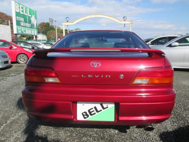 カローラレビン BZ-G /純正5速MT/マクファーソンストラット/タイミングベルト交換ステッカーあり/社外14インチアルミ/フォグライト(8枚目)