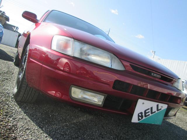 カローラレビン BZ-G /純正5速MT/マクファーソンストラット/タイミングベルト交換ステッカーあり/社外14インチアルミ/フォグライト(17枚目)