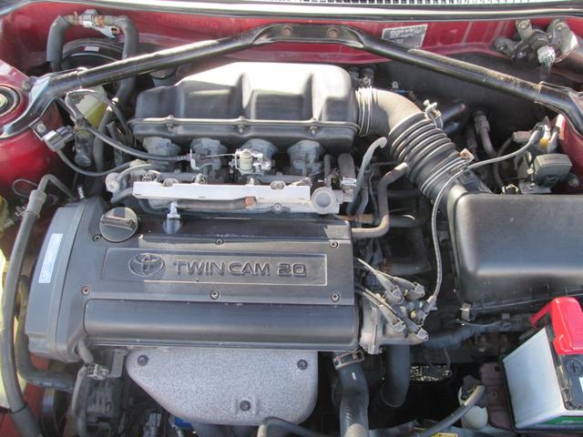 カローラレビン BZ-G /純正5速MT/マクファーソンストラット/タイミングベルト交換ステッカーあり/社外14インチアルミ/フォグライト(24枚目)