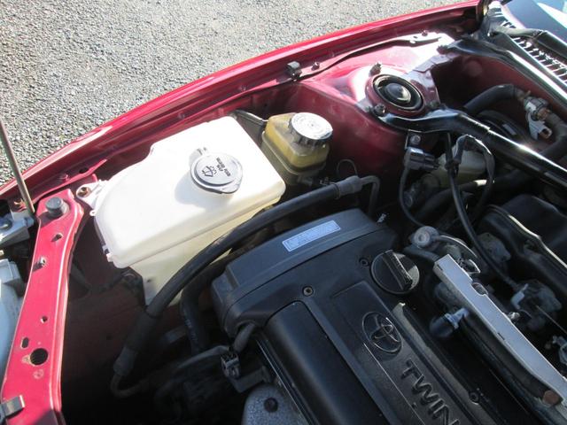 カローラレビン BZ-G /純正5速MT/マクファーソンストラット/タイミングベルト交換ステッカーあり/社外14インチアルミ/フォグライト(26枚目)