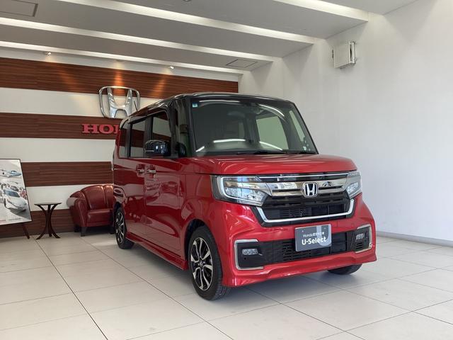 N-BOXカスタム L 両席電動スライドドア Pソナー 1オーナー サイドエアバッグ ナビTV Aストップ シートヒータ キーフリーシステム LEDライト リアカメ クルーズコントロール AC DVD視聴可能 スマキー(3枚目)