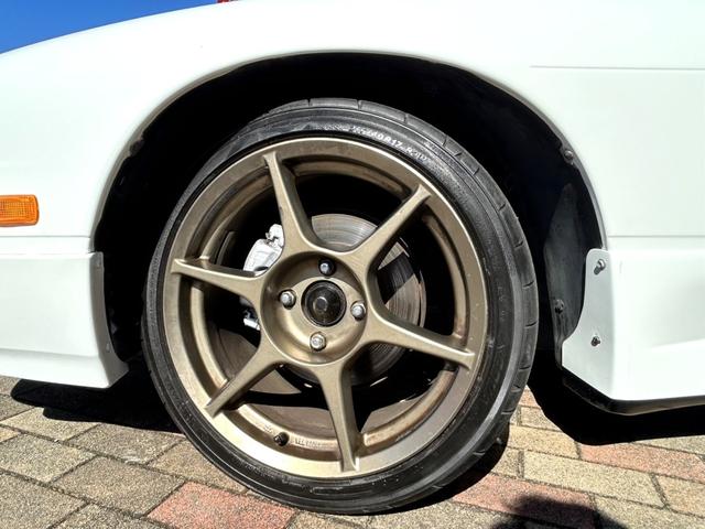 １８０ＳＸ タイプＸ　Ｐ１レーシング１７インチＡＷ　純正ＯＰサイドステップ　リアアンダー（30枚目）