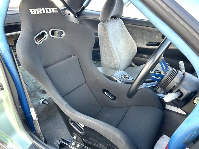 シルビア 　純正ライムグリーンＩＩ　純正５速　ＳＲ２０ＤＥＴ　２名公認　ＢＲＩＤＥフルバケ　Ｒ３２ＧＴＲホイール　エンジン内部改造有　ＴＯＭＥＩＣＮＣカム　ヘッドカバー加工　前置ＩＣ　ＨＫＳＧＴ－ＳＳタービン（31枚目）